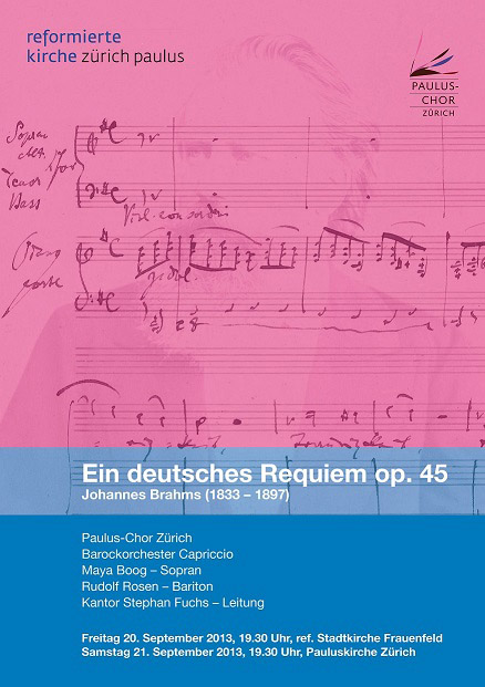 2013 – Brahms – Ein deutsches Requiem op. 45